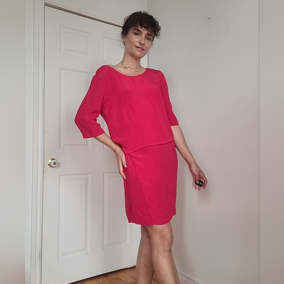 Sandro Elegant Bright Pink Women's Skirt - Picture 1 of 12